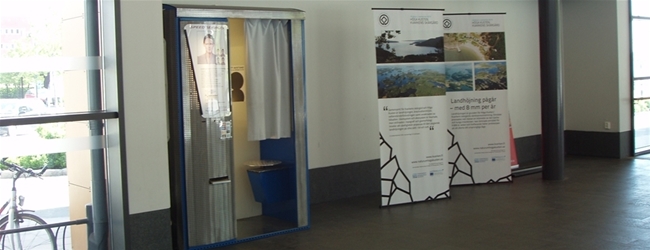 Photo booth at Örnsköldsvik Central station