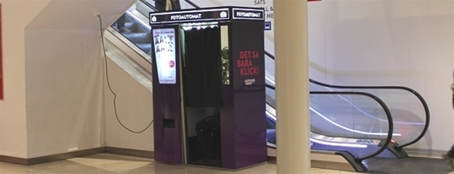New Photo Booth in the mall at Liljeholmstorget