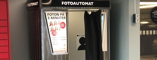 Nya Mölndal Galleria har fått en fotoautomat
