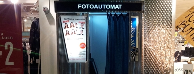 New Photo Booth at the mall "Trädgården" in Varberg