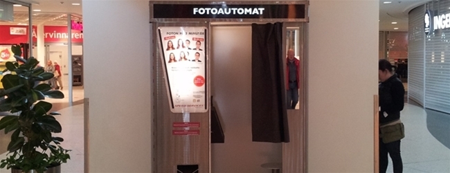 New Photo Booth at Frölunda Torg Shopping Center!