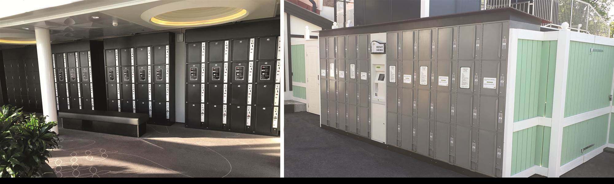 Storage Lockers at Viking Grace ferry and Gröna Lund amusement park